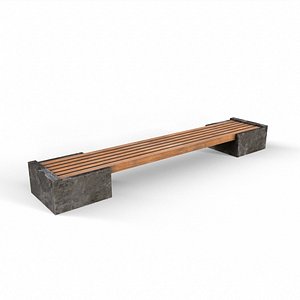 3D bench model