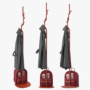 Softer Than Steel Coat Rack 3D model