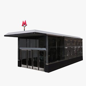 Subway entrance 3D