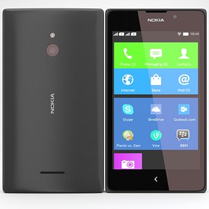3d nokia xl x black model