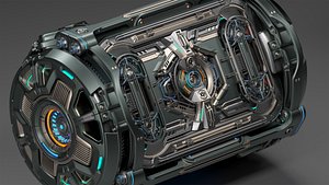 Sci-Fi Element Kitbash 4 of 6 3D