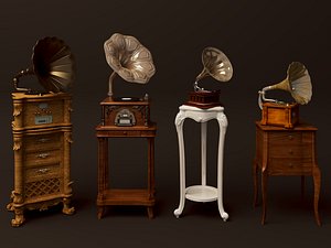 Antique Record Player Model