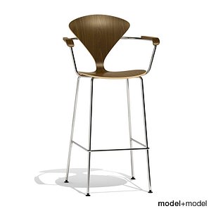 metal base stool cherner 3d max