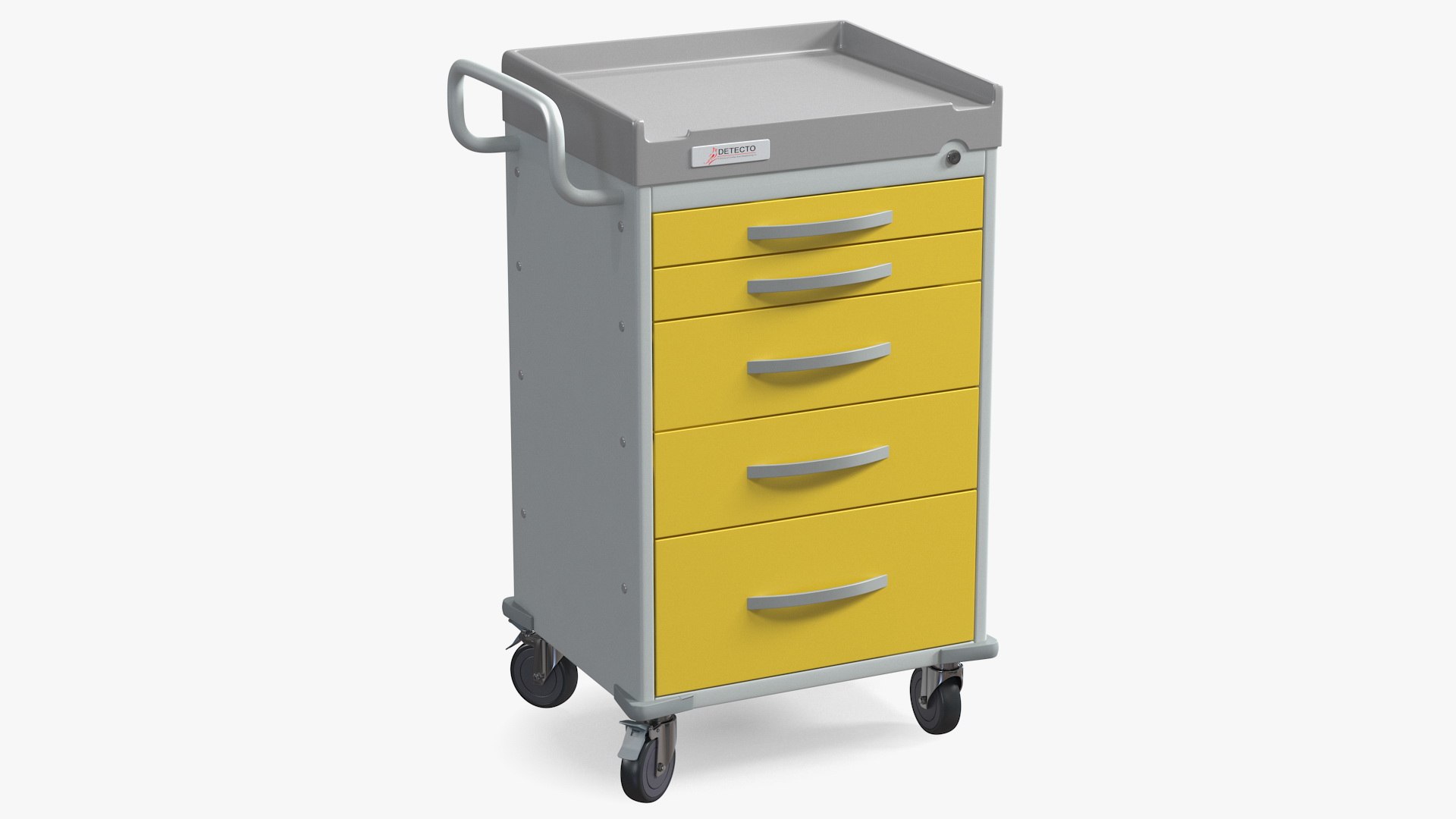 Detecto Rescue Series Medical Cart 3D model preview