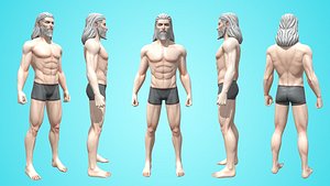 3D Frey - Male Base Mesh - Cartoon Character model