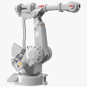 ABB IRB 4400 6 Axis Industrial Robot Rigged 3D