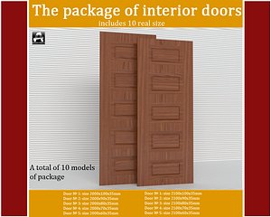 package interior doors 3d model