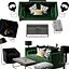 Green Sofa Set
