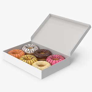 3D Donuts In The Box model