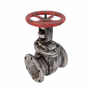 Gate valve pbr 3d model 3D model