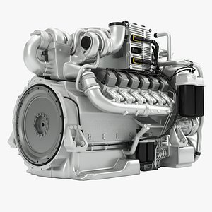 3D engine mtu m96 model