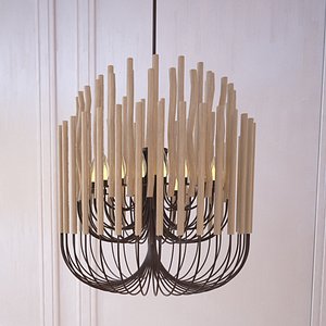 woodstick chandelier gia collectione dwg