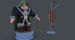 Dwarf with bow and arrows