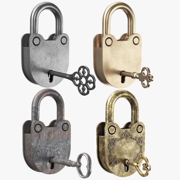 3D real padlocks key