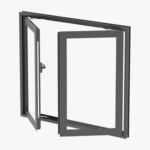 door aluminium 3D model