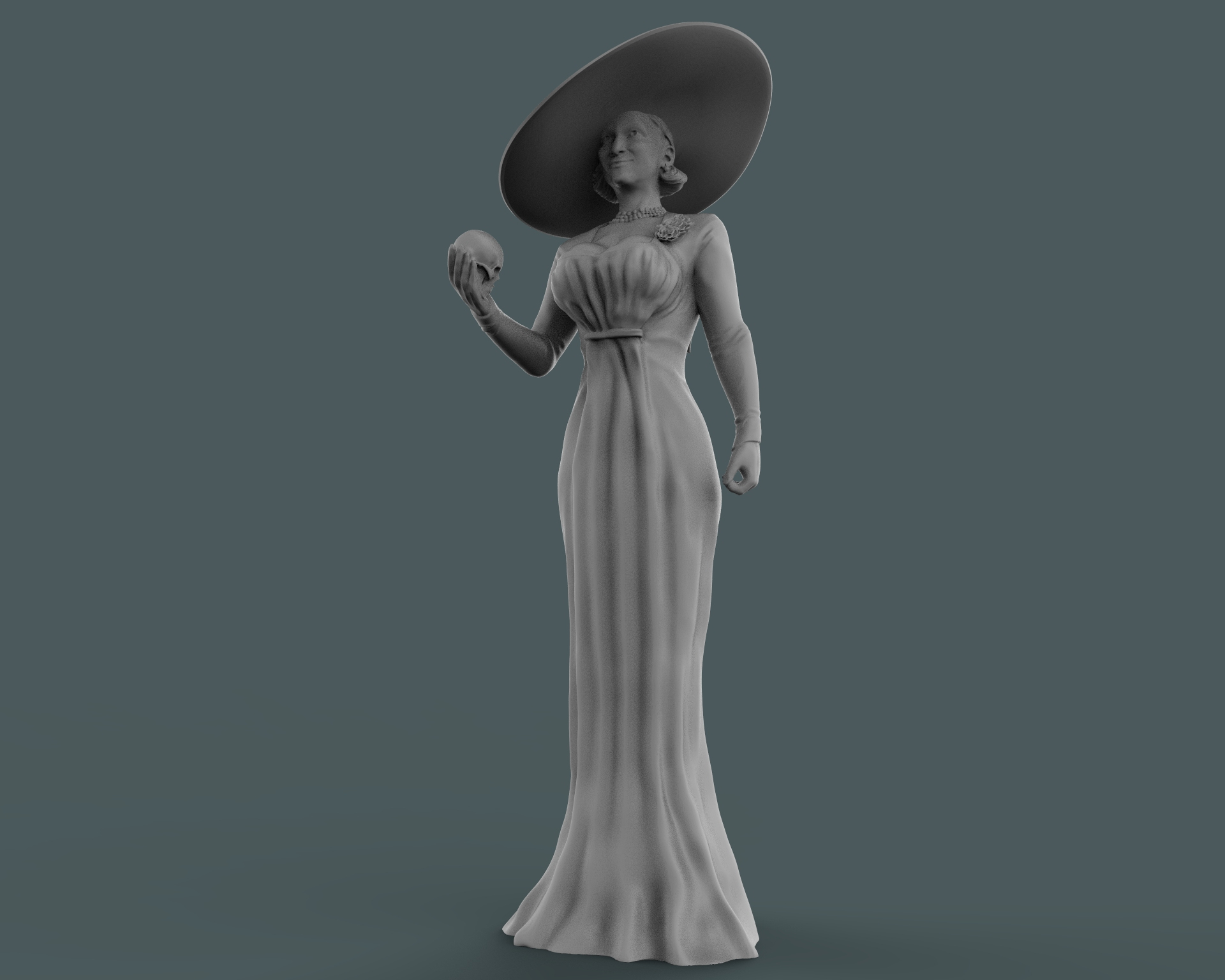 Lady Dimitrescu Printing 3d Turbosquid 1698478 7942