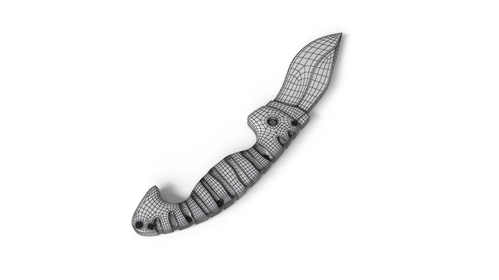 3D Tactical Simple Knife Model TurboSquid 2056816