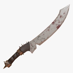 3D Post-Apocalyptic Machete model