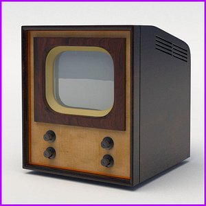 3d model old tv