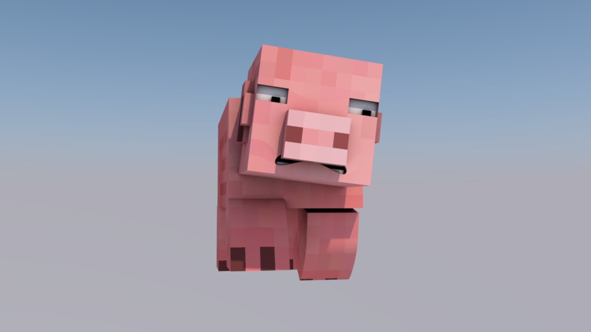 3ds Rigged Pig