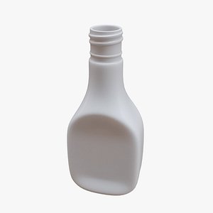 3D White Banjo Sauce Bottle