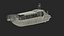 3D model Excursion Boat White