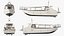 3D model Excursion Boat White