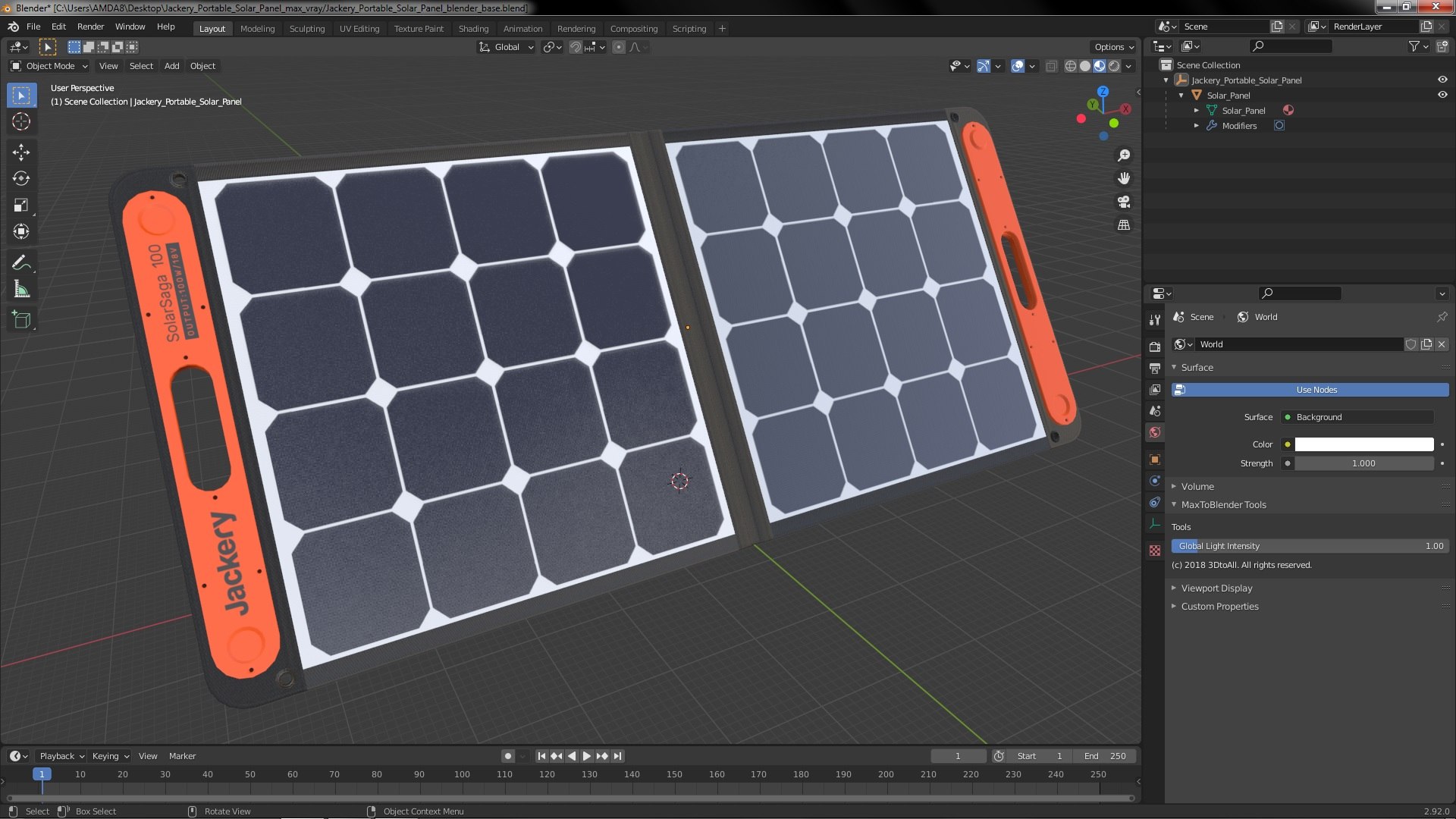 3D model Jackery Portable Solar Panel https://p.turbosquid.com/ts-thumb/rc/VeMX0a/Xv/jackeryportablesolarpanelvray3dmodel040/jpg/1669750840/1920x1080/fit_q87/3b4c9ca6639f972356fa8f4f29b68647ecd0b199/jackeryportablesolarpanelvray3dmodel040.jpg