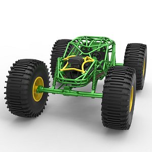 Rock bouncer on low-pressure wheels Scale 1 to 25