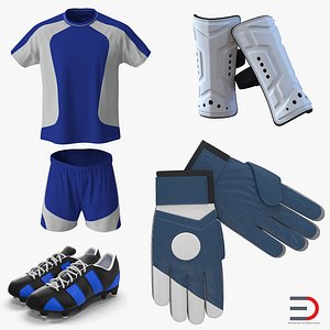 soccer gear football 3d model
