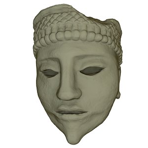 Mayan Face Sculpture