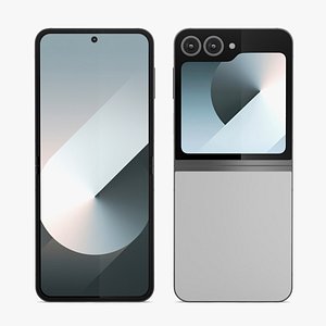 Samsung Galaxy Z Flip6 Silver Shadow 3D model