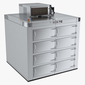 3D Morgue Body Storage model