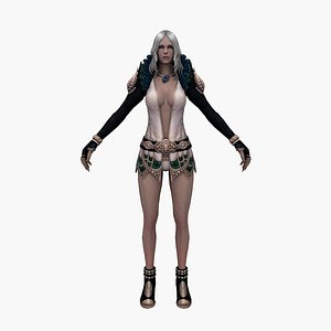 Fantasy Girl V9 3D model