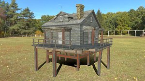 Casa Geto Construir Low Poly Modelo 3D $69 - .fbx .max .obj - Free3D