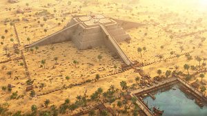 3D Licht the pyramid of Sesostris environment