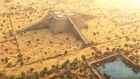 Licht the pyramid of Sesostris environment