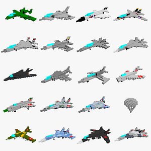 20 Pixelated aircrafts - General Fighters