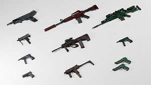 3D model Emerald  Hot Rod  Silver CS2 Collection