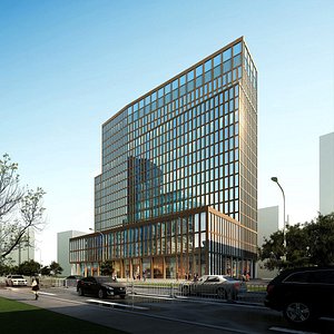 3d office building model