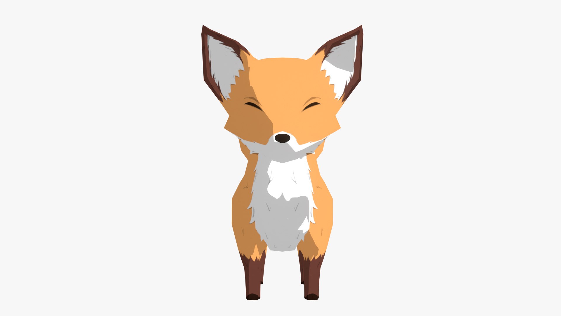 3D TOON FOX - TurboSquid 1829275