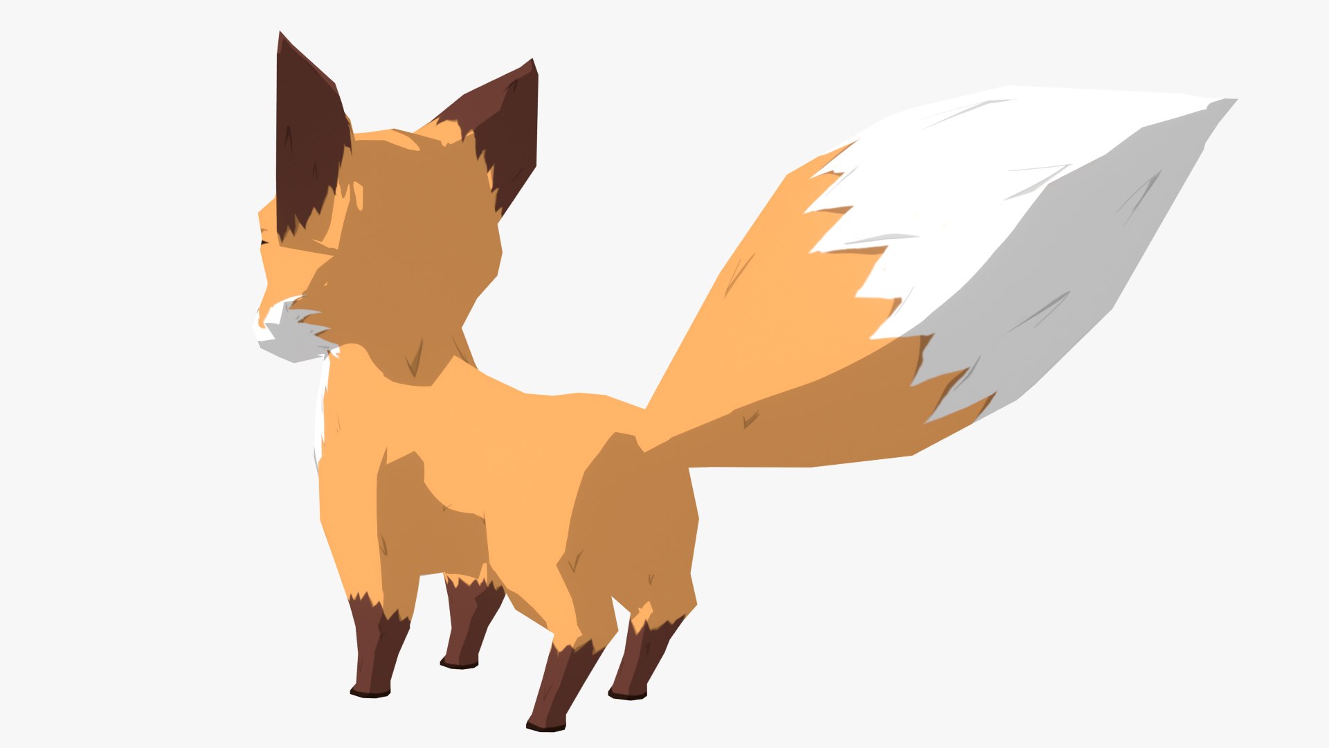 3D TOON FOX - TurboSquid 1829275