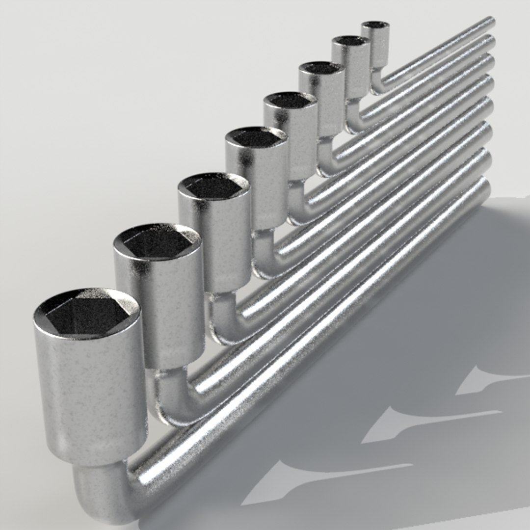 3d Lshaped Lug Wrenches Weapons