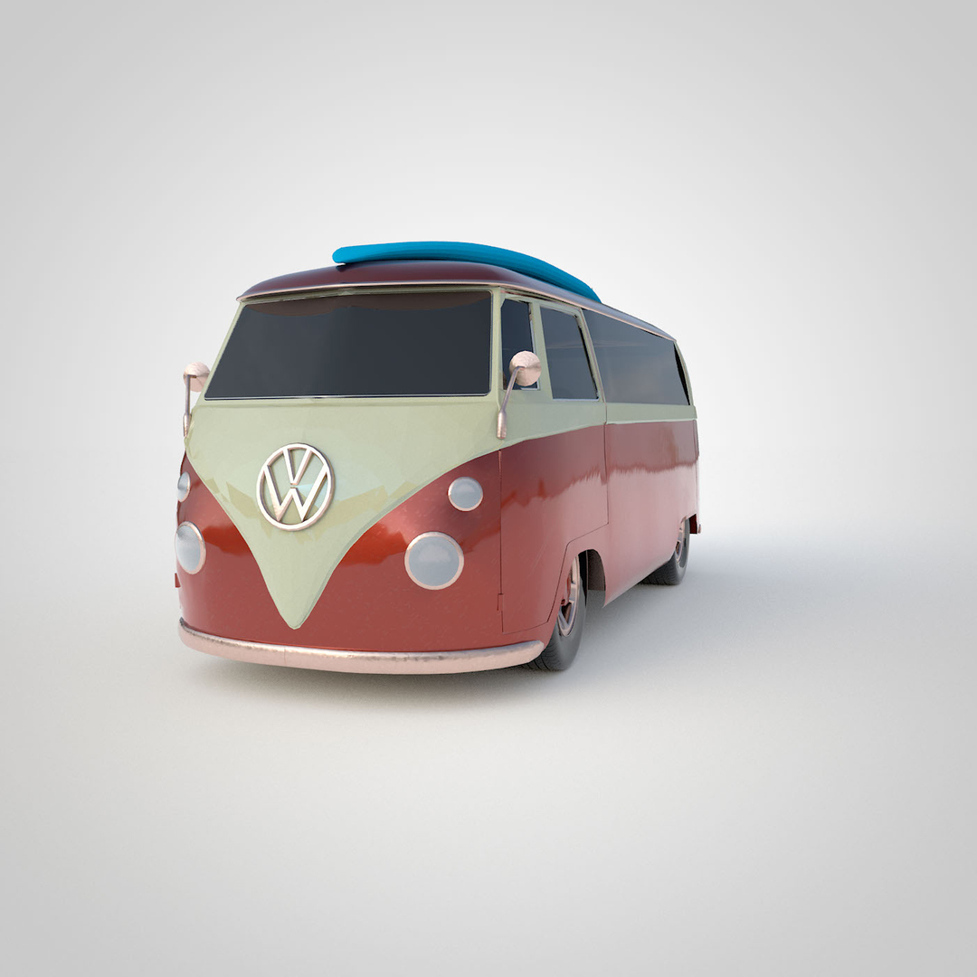 Tunned Camper T2 3D Model - TurboSquid 1651097