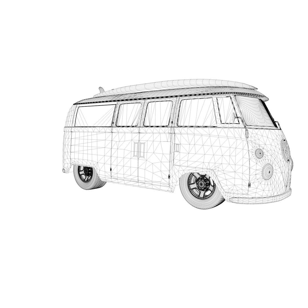Tunned Camper T2 3D Model - TurboSquid 1651097