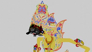 3D Wayang Kulit Duryudana