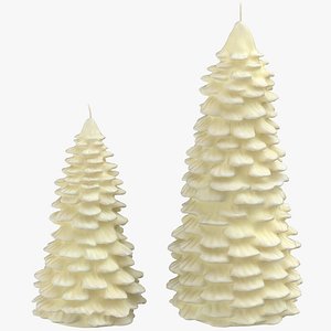 tree shaped candles 03 3D model