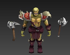 Orc Warrior Low Poly