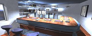 fancy loft interior 3d max