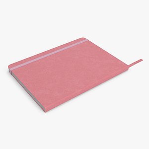 Stationary Notebook with Bookmark Pink